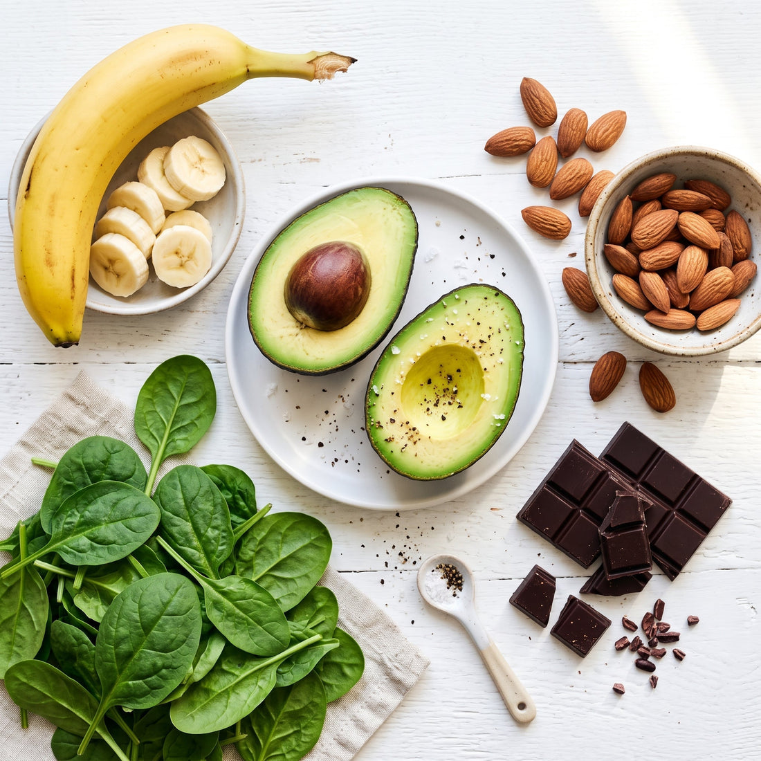Alimentos ricos en electrolitos: fuentes naturales de magnesio, potasio y zinc - Hidraly