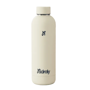 Botella hidraly 500ml color crema sin fondo