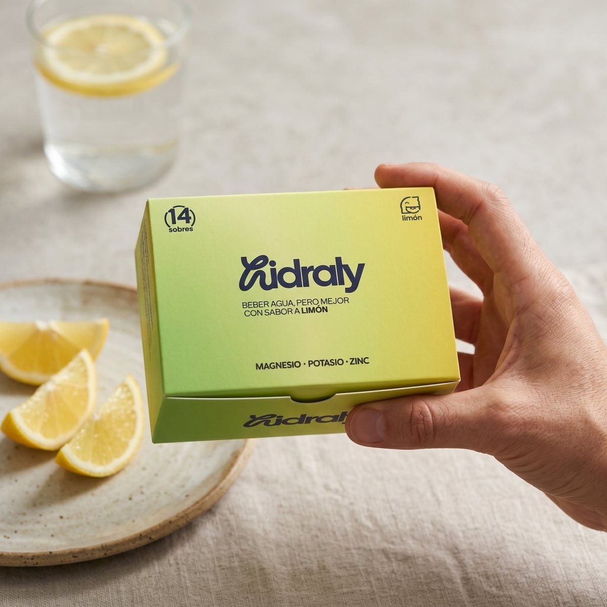Hidraly Limón · 14 sobres hidratación diaria | Hidraly