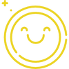 Icono cara sonriente amarillo